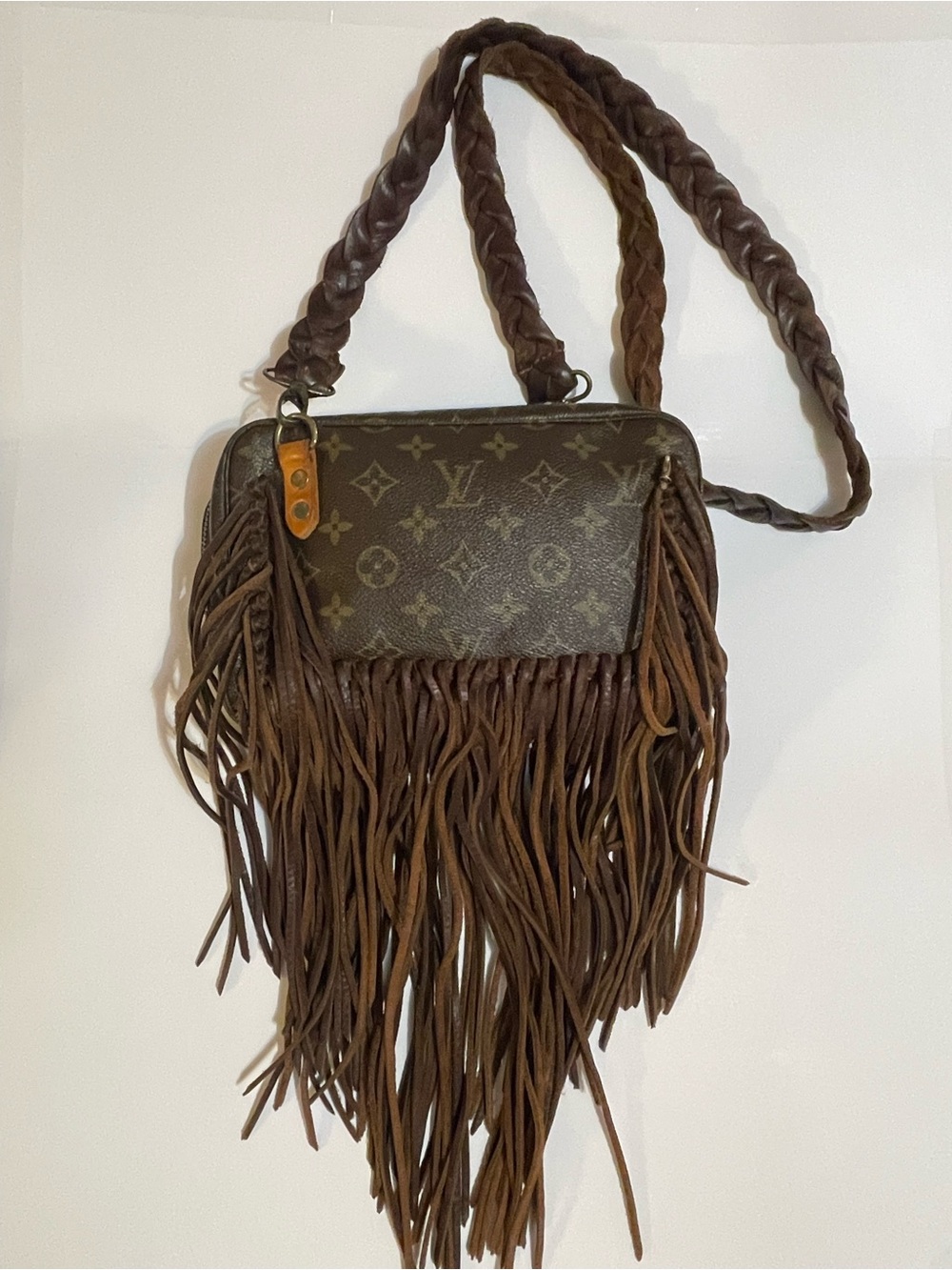 Louis Vuitton Brown Monogram Fringe Crossbody Bag